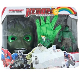 Siêu Anh Hùng Người Khổng Lồ Xanh Hulk Đầy Đủ Găng Tay Mặt Nạ KHOẢNG TRỜI CỦA BÉ