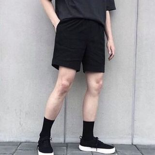 Quần Short Kaki Đen Unisex
