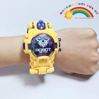 Robot Biến Hình Đồng Hồ Màu Vàng KHOẢNG TRỜI CỦA BÉ