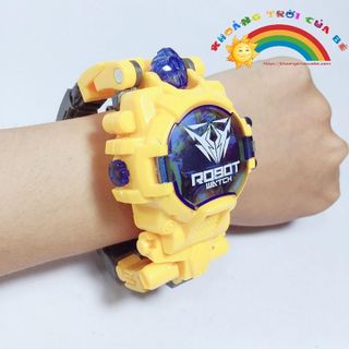 Robot Biến Hình Đồng Hồ Màu Vàng KHOẢNG TRỜI CỦA BÉ
