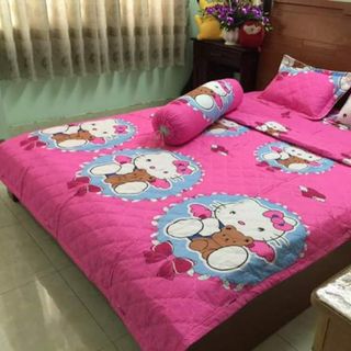 Set 5 món chăn ra cotton poli