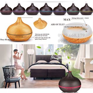 Máy khuếch tán phun sương tinh dầu giọt nước 500ml