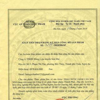 Thảo mộc giảm cân Sơn Mai dạng viên nang nhộng