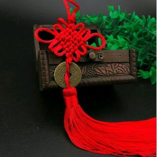 dây treo phong thủy trang trí đồng xu