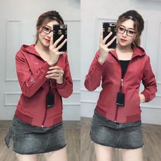 Áo khoác nữ Áo khoát nữ gió dù 2 lớp chống nắng Nik nhiều màu lựa chọn mẫu mới ngộ nghĩnh-M063-Ao khoac nu Ao khoat nu gio du 2 lop chong nang