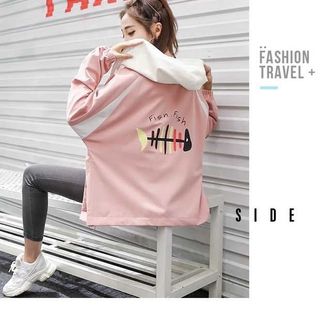 Áo khoác nữ Áo khoát nữ gió dù 2 lớp chống nắng in hình cá siêu chất phong cách thời trang-M051-Ao khoac nu Ao khoat nu gio du 2 lop chong nang