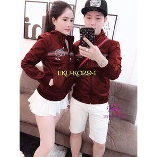 Áo khoác cặp Áo khoát đôi gió dù 2 lớp chống nắng cao cấp Guc con ong siêu hot phối đẹp hàng đẹp-M101-Ao khoac cap Ao khoat doi gio du 2 lop chong nang