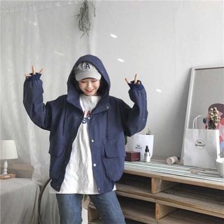 Áo khoác dù túi hộp - Áo khoác nam nữ