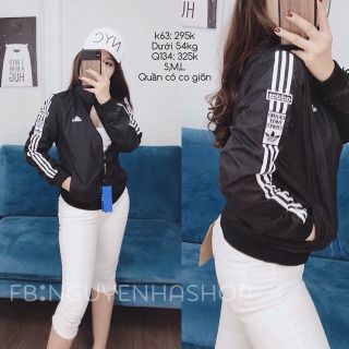 Áo khoác nữ Áo khoát nữ gió dù 2 lớp chống nắng adas thêu tay cực chất siêu chất dễ thương-M010-Ao khoac nu Ao khoat nu gio du 2 lop chong nang
