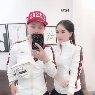 Áo khoác cặp Áo khoát đôi gió dù 2 lớp chống nắng cao cấp Guc viền tay xitin bao đẹp rất hot-M102-Ao khoac cap Ao khoat doi gio du 2 lop chong nang