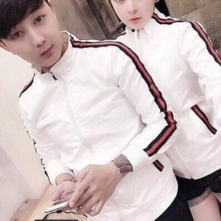 Áo khoác cặp Áo khoát đôi gió dù 2 lớp chống nắng cao cấp Guc viền tay xitin bao đẹp rất hot-M102-Ao khoac cap Ao khoat doi gio du 2 lop chong nang