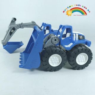Mô Hình Đồ Chơi Xe Cần Cẩu Chở Xe Ben KHOẢNG TRỜI CỦA BÉ