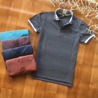 Áo thun nam Áo phông nam có cổ trụ cổ bẻ Men logo siêu chất cực chất thời trang-M154-Ao thun nam Ao phong nam co co tru co be