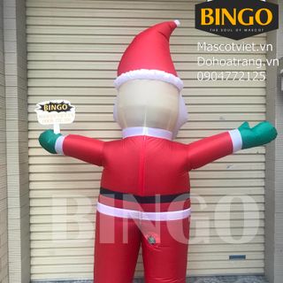 Mascot hơi ông già noel 2 trong 1