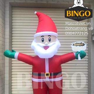 Mascot hơi ông già noel 2 trong 1
