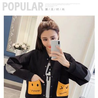 Áo khoác nữ Áo khoát nữ gió dù 2 lớp chống nắng túi hộp 2 màu cực chất siêu chất dễ thương-M115-Ao khoac nu Ao khoat nu gio du 2 lop chong nang