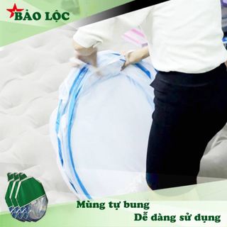 Mùng tự bung in hoa