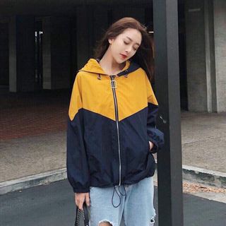 Áo khoác dù 2 màu- Áo khoác Nữ
