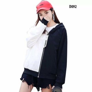 Áo khoác nữ Áo khoát nữ gió dù 2 lớp chống nắng Keep looking xitin chuẩn cute-M065-Ao khoac nu Ao khoat nu gio du 2 lop chong nang