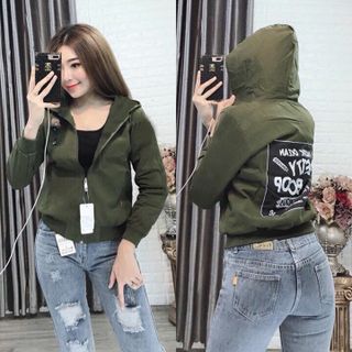 Áo khoác nữ Áo khoát nữ gió dù 2 lớp chống nắng Boop phối đẹp đẹp đẹp cá tính-M064-Ao khoac nu Ao khoat nu gio du 2 lop chong nang