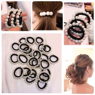 chun cột tóc đính hạt