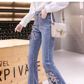 Quần jean nữ kết hoa hàng cao cấp