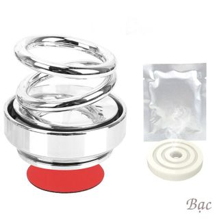 Sáp thơm trang trí ô tô bàn làm việc - Vòng xoay vô cực - Mầu Bạc - B0001