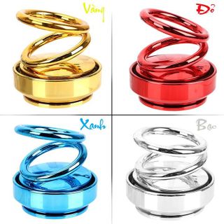 Sáp thơm trang trí ô tô bàn làm việc - Vòng xoay vô cực - Mầu Bạc - B0001