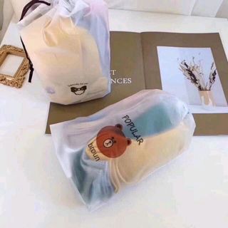 túi 10 đôi tất gấu