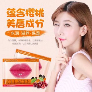 Mặt nạ Môi Cherry Collagen Image Bioaqua - sieure247