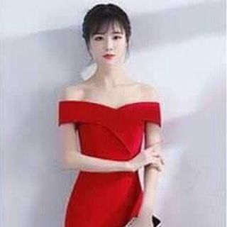Đầm dạ hội trễ vai cao cấp