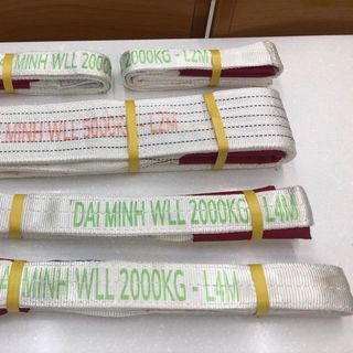 Dây bẹ, dây đai vải cẩu hàng Lực kéo tải 3 tấn, Dài tùy ý mét, Khổ rộng 70mm