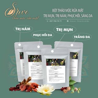 Bột thảo mộc thuốc Bắc rửa mặt Trị Mụn Nám