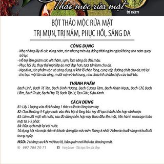 Bột thuốc Bắc trị Nám