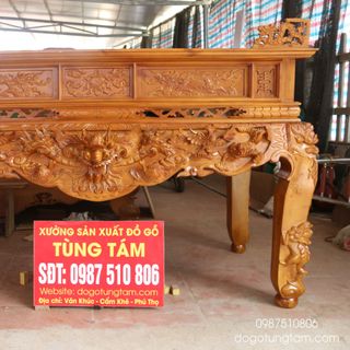 Sập Thờ gỗ mít ta chân 14