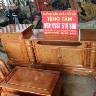 Bộ bàn ghế kệ tivi phòng khách
