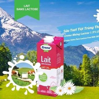 Sữa Tươi organic không đường từ Thụy Sĩ cremo không Lactose-1L