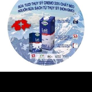 Sữa Tươi organic không đường từ Thụy Sĩ cremo 35 Chất béo-1L