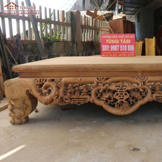 Sập Gụ Ngũ Phúc 1m8 chân 24