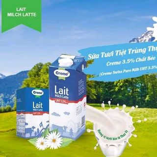 Sữa Tươi organic không đường từ Thụy Sĩ cremo 35 Chất béo-025L