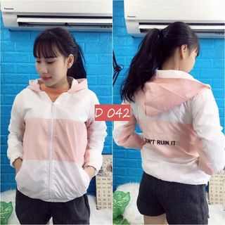 Áo khoát gió nữ đẹp - M001 - 5337Chất liệu dù 2 lớp dày dặn hàng đẹp Freesize dưới 60kg mặc vừa Hàng xưởng không qua trung gian