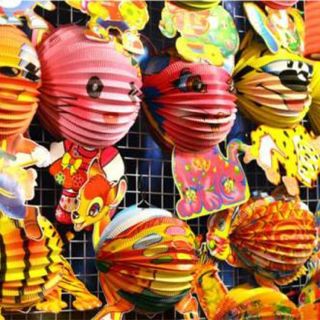 Đèn trung thu giấy xếp