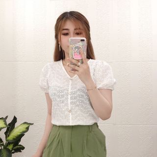 SET QUẦN SHORT ÁO ĐỤC LỖ