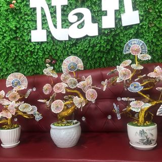Cây tiền để ban thần tài tự làm thủ công