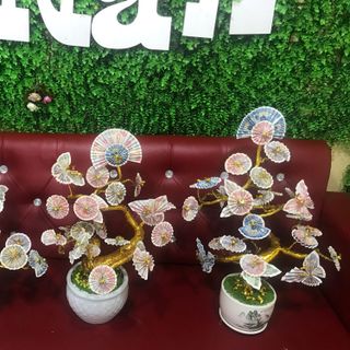 Cây tiền để ban thần tài tự làm thủ công