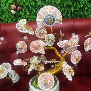 Cây tiền để ban thần tài tự làm thủ công
