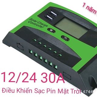 Điều khiển sạc pin mặt trời 30A lcd