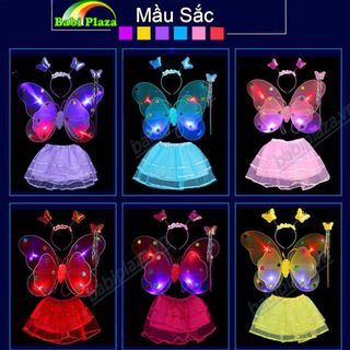 Bộ bướm cánh tiên có đèn váy