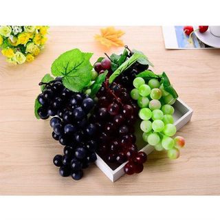 Chùm nho giả trang trí nhựa silicon giống thật 99