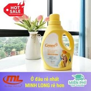 NƯỚC GIẶT XẢ TRẺ EM GREEN 1800ML CHAI HƯƠNG VANI